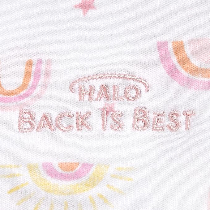 Halo Baby Sleeping Bag 0.5 Tog SleepSack 100% Cotton Sunshine Rainbows 18 to 36 months Halo Yallatoys