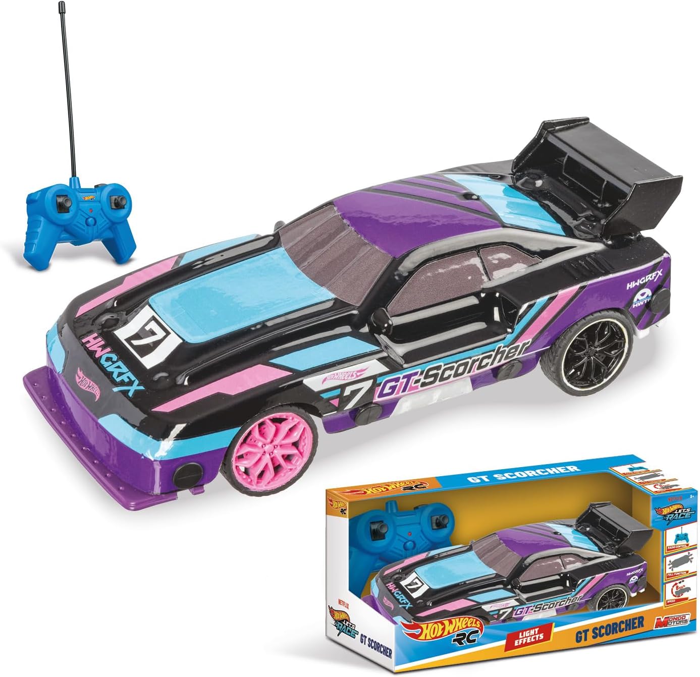 Hot Wheels GT Scorcher Model 1:24 Scale Remote Control Car Hotwheels Yallatoys