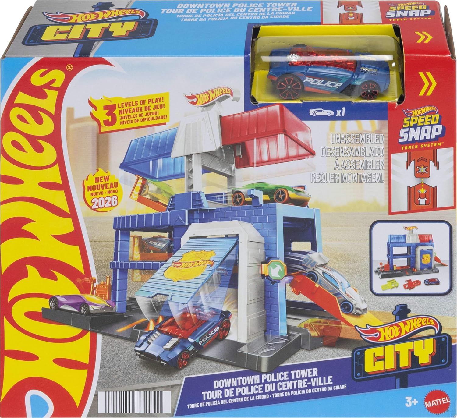 Hot Wheels City Downtown Police Station