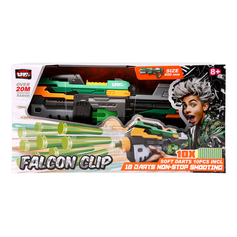 Hip Shot Battery Operated Faclon Clip with 10 Darts Hip Shot Yallatoys