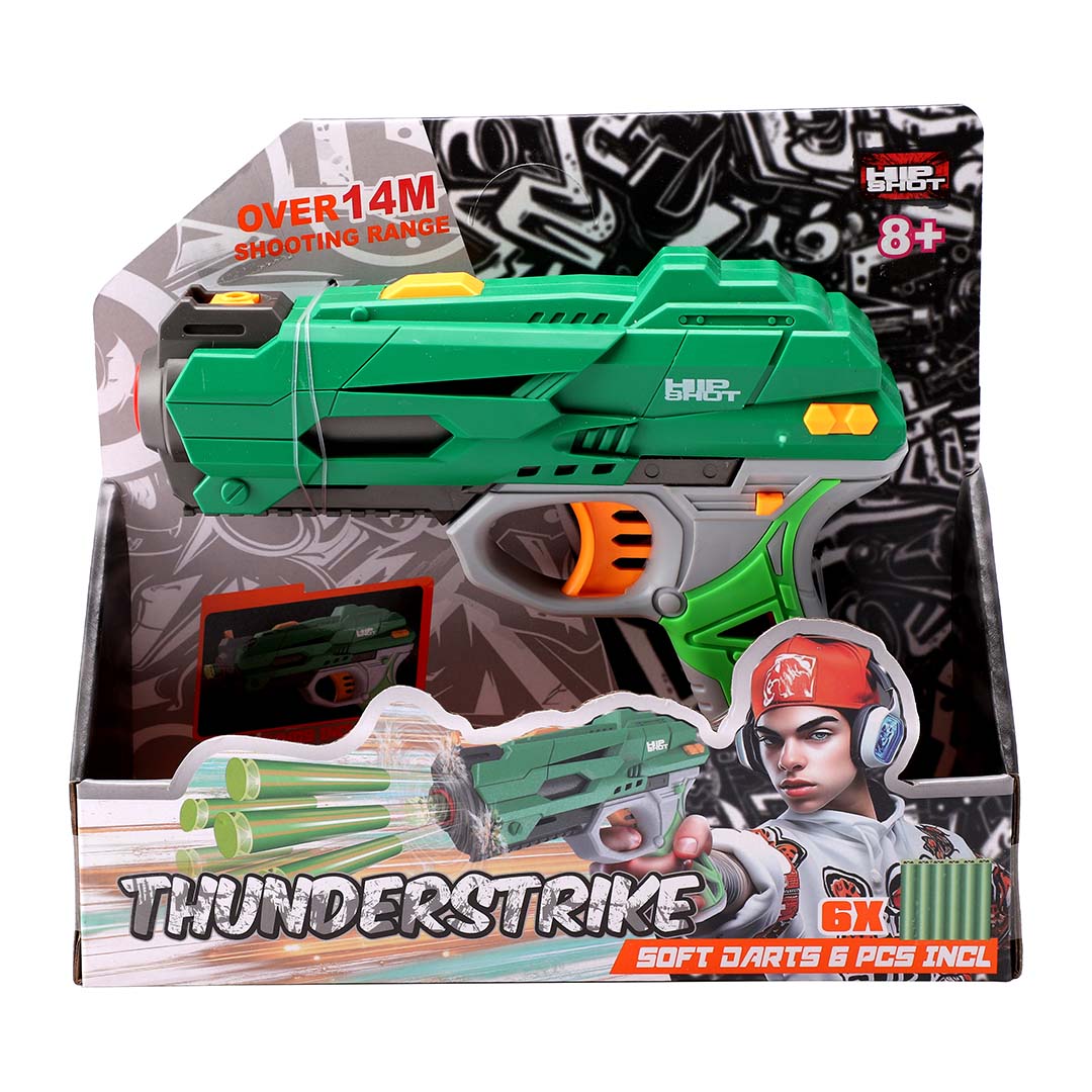 Hip Shot Thunderstrike Blaster with 6 Darts Hip Shot Yallatoys
