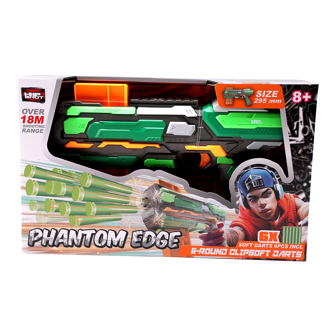 Hip Shot Phantom Edge Blaster with 6 Darts Hip Shot Yallatoys