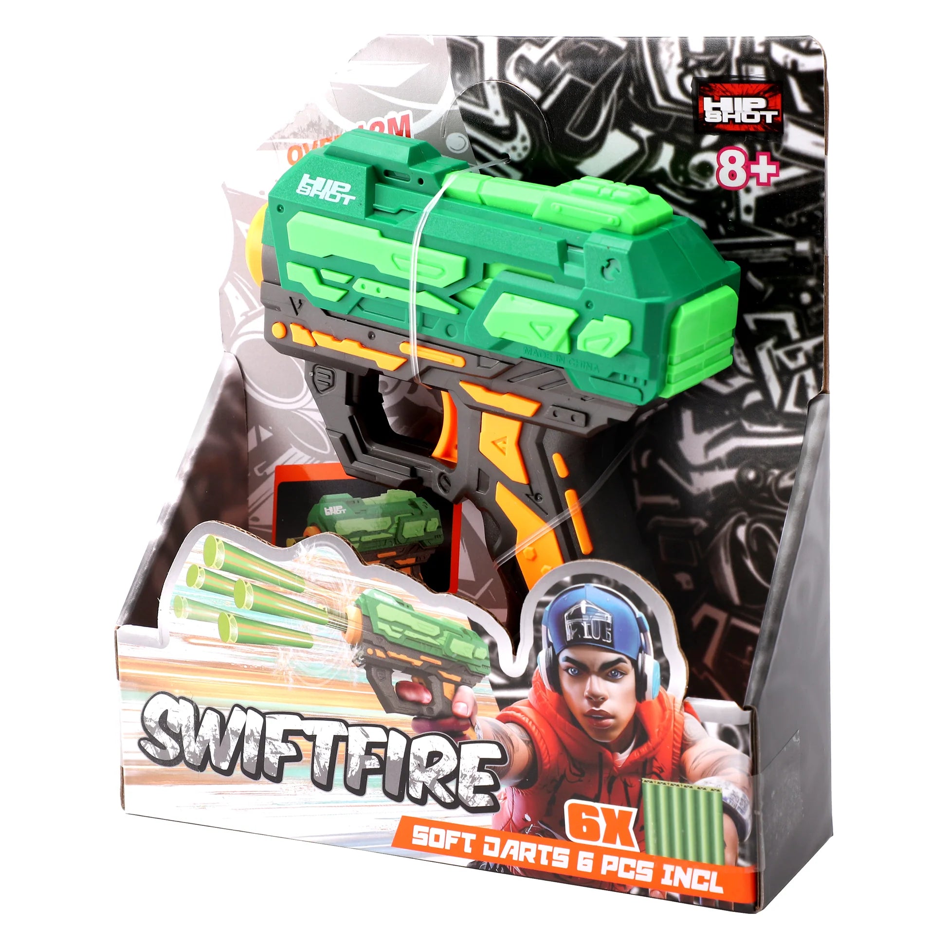 Hip Shot Swiftfire Blaster with 6 Darts Hip Shot Yallatoys