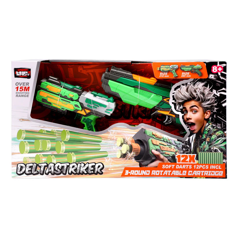 Hip Shot Combo Deltastriker 2 Blasters with 12 Darts Hip Shot Yallatoys
