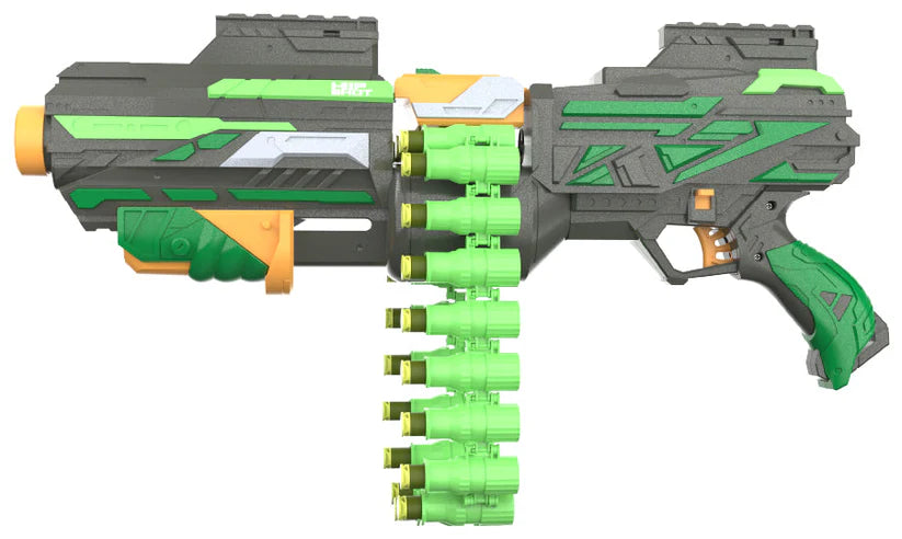 Hip Shot Rattle Revolver X III R with 40 Darts Hip Shot Yallatoys