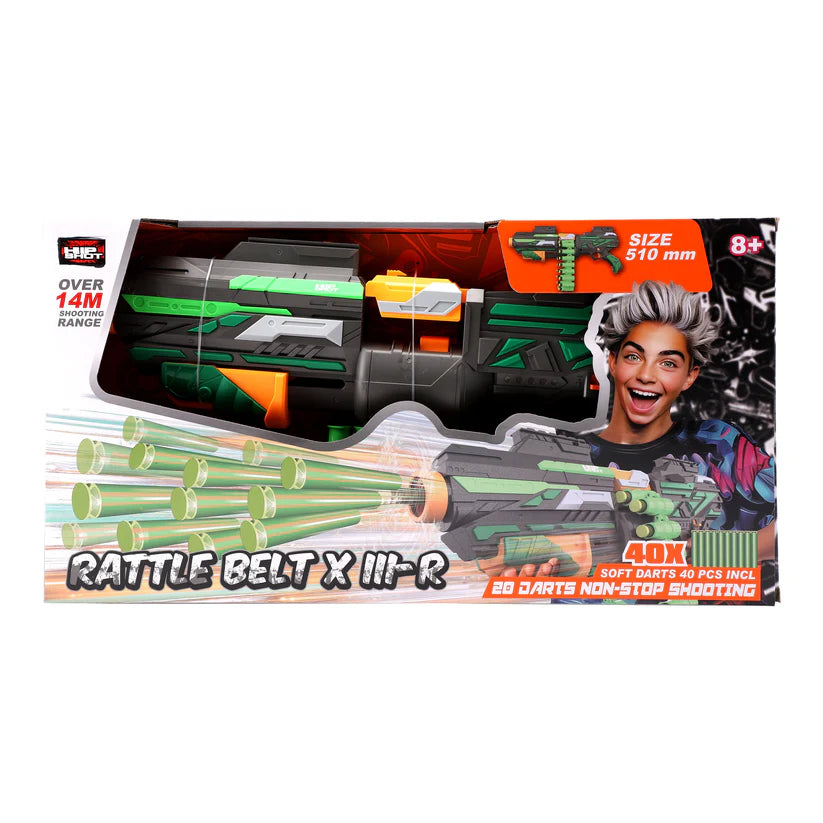 Hip Shot Rattle Revolver X III R with 40 Darts Hip Shot Yallatoys
