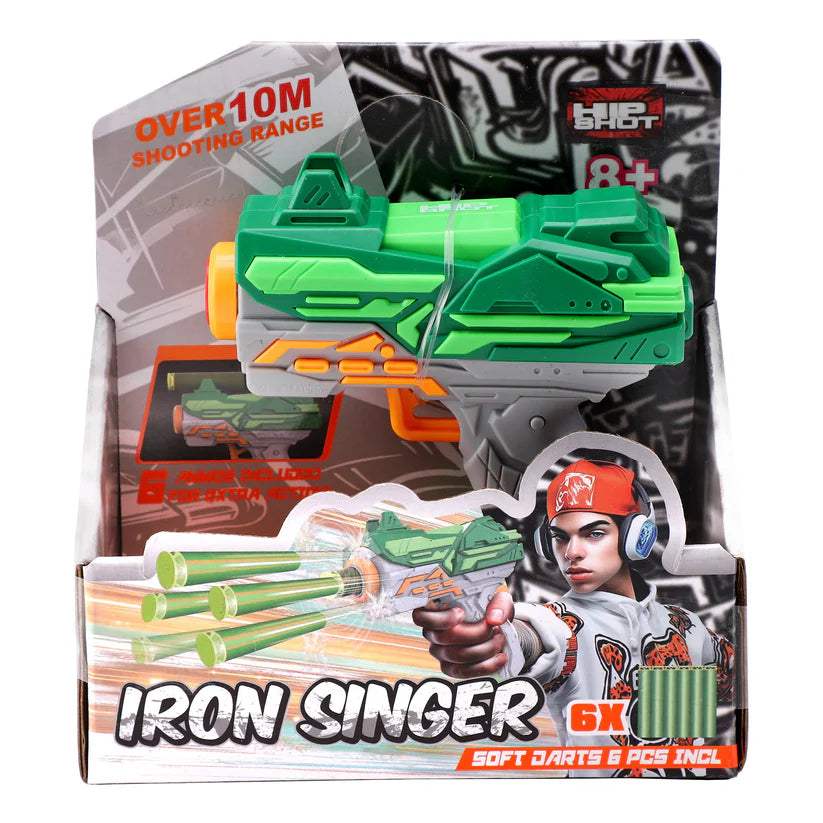 Hip Shot Iron Singer with 6 Darts 1Pc Hip Shot Yallatoys