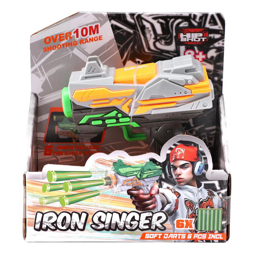 Hip Shot Iron Singer with 6 Darts 1Pc Hip Shot Yallatoys