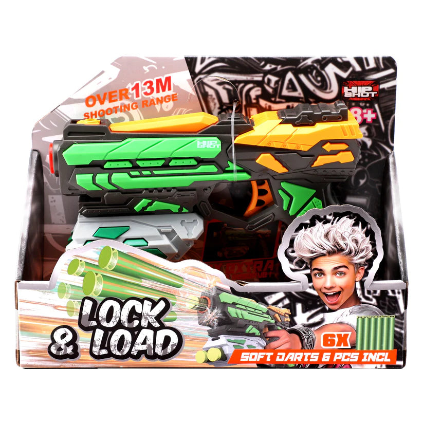 Hip Shot Lock and Load with 6 Darts Hip Shot Yallatoys