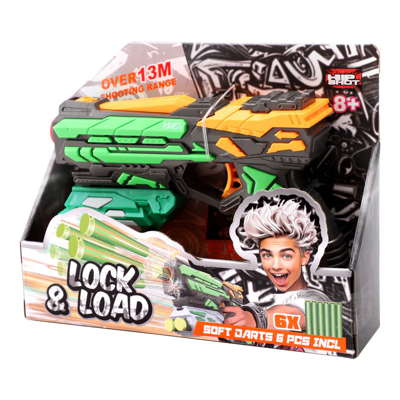 Hip Shot Lock and Load with 6 Darts Hip Shot Yallatoys