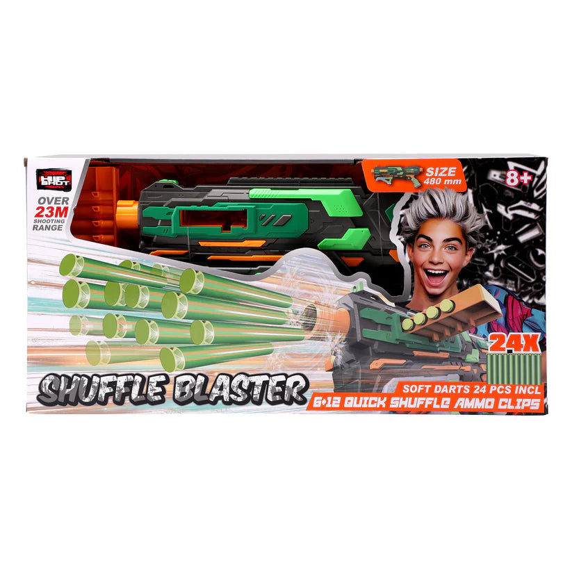 Hip Shot Shuffle Blaster with 24 Darts Hip Shot Yallatoys