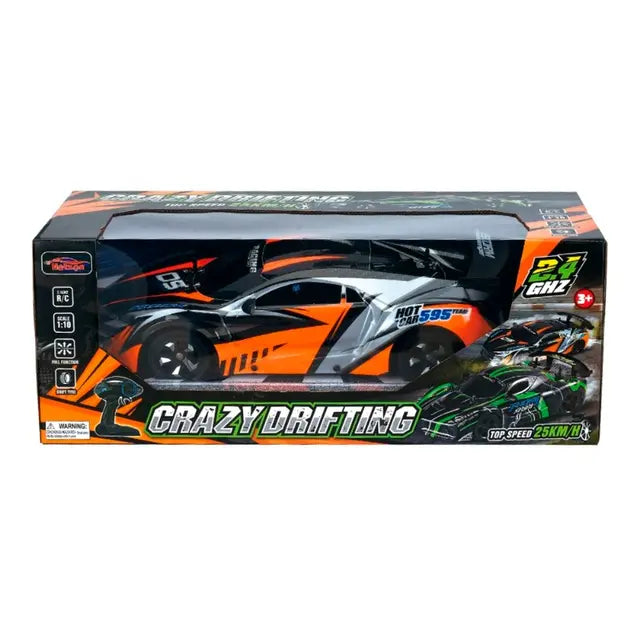 Hetzen Crazy Street LED Drift Remote Control Car Orange