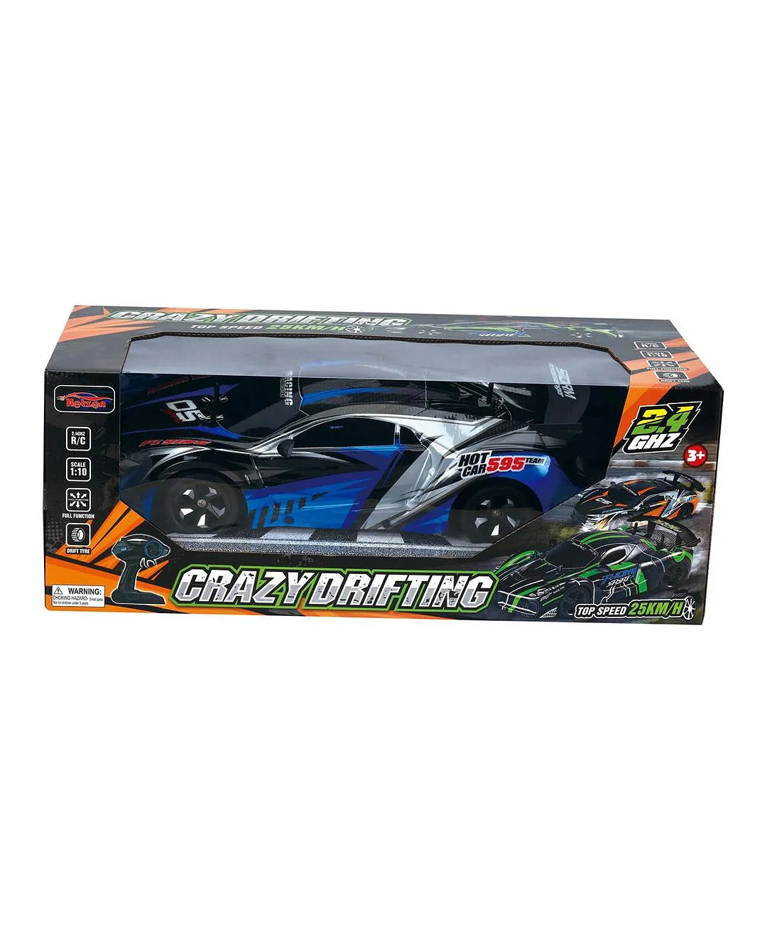 Hetzen Crazy Street LED Drift Remote Control Car Blue