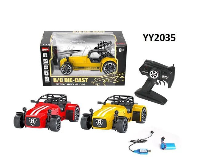 Hetzen Remote Control Die-Cast Spray Racing Car Assorted YY2035