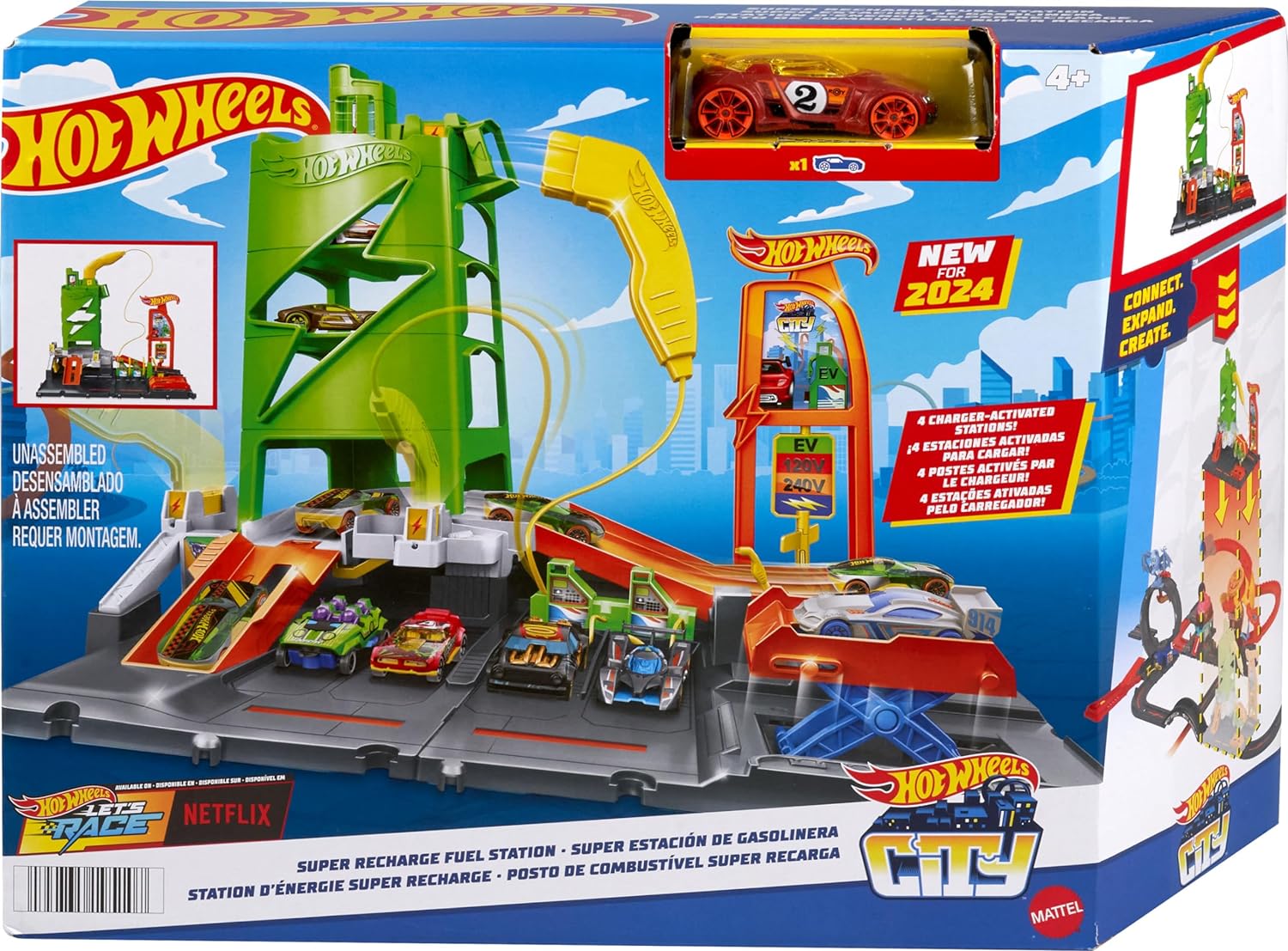Hotweels kids vehicle playset set