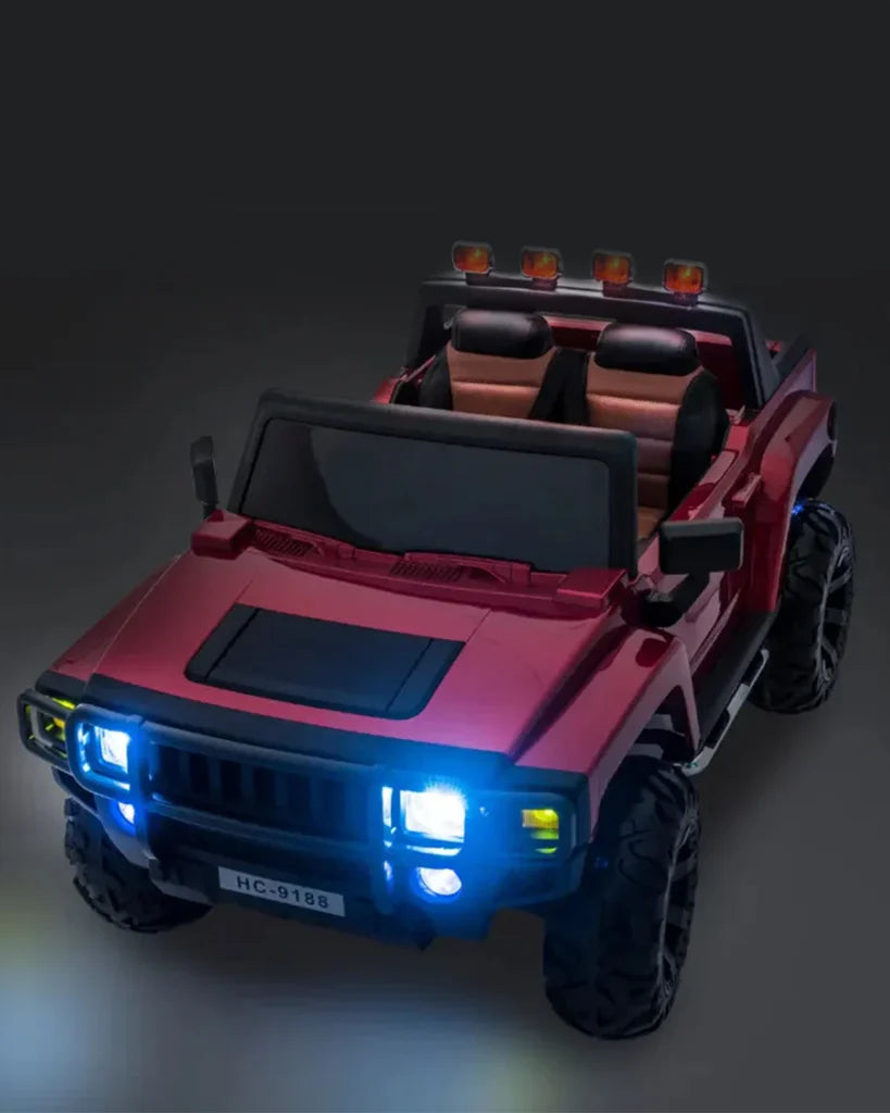 Hummer ride-on vehicle with control