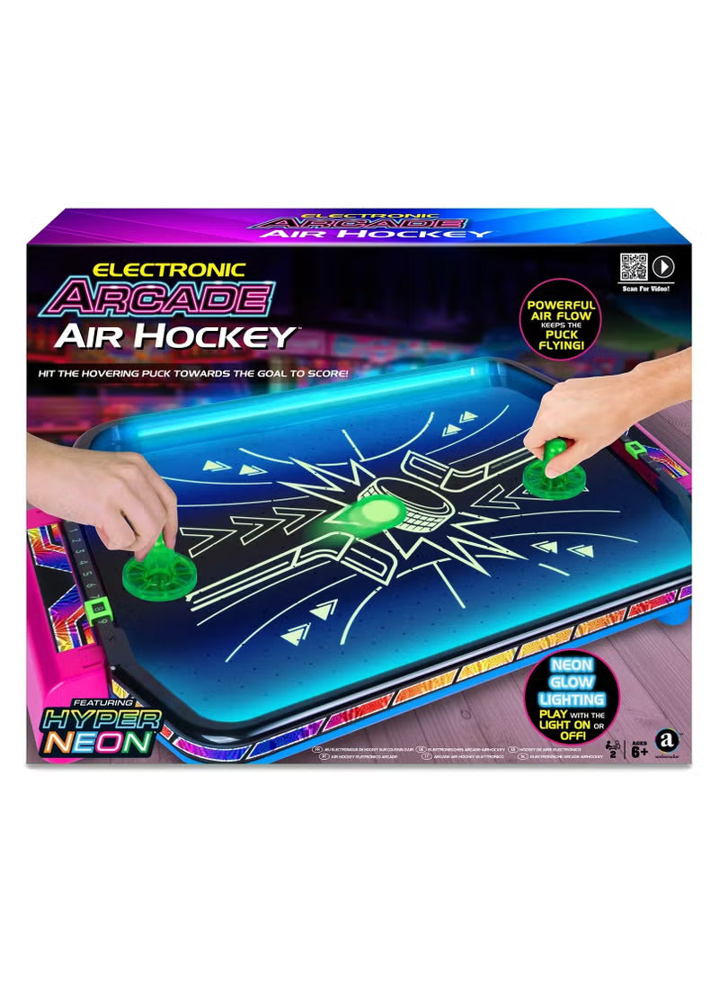 Hyper Neon Electronic Air Hockey
