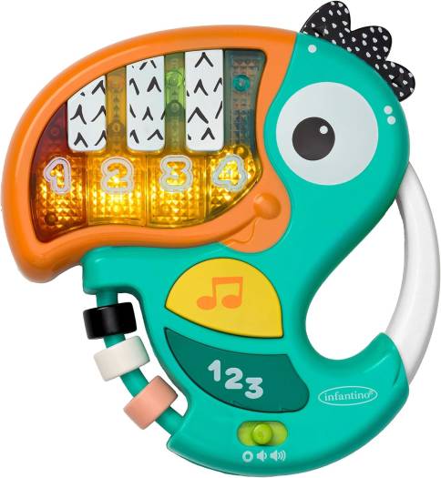 Infantino Kids Piano and Numbers Learning Toucan Toy Main