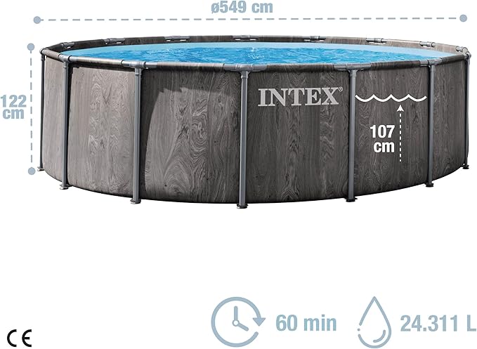 Intex Greywood Prism Frame Premium Pool Set 549cm