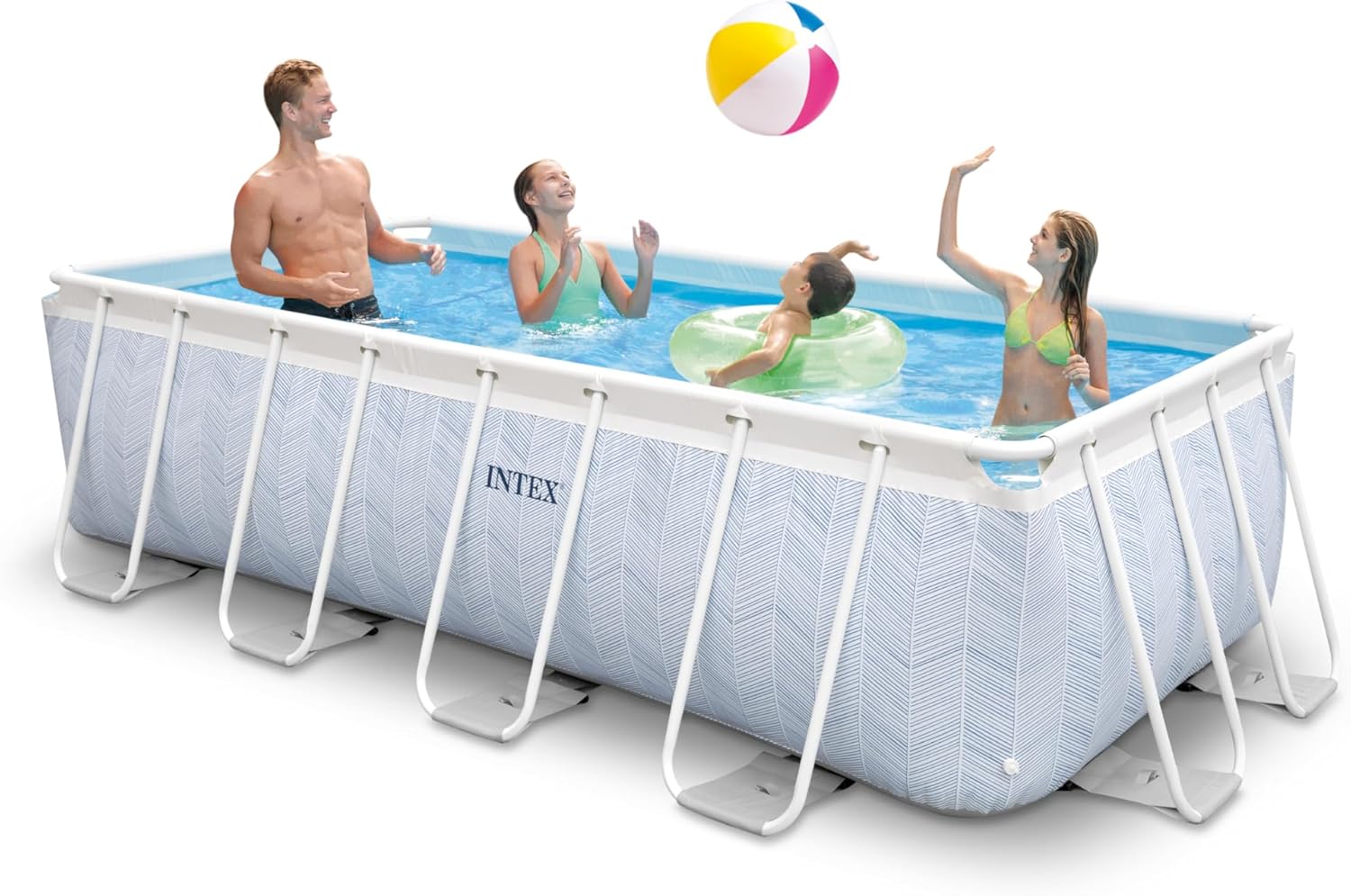 Intex Chevron Prism Frame Rectangular Pool Set