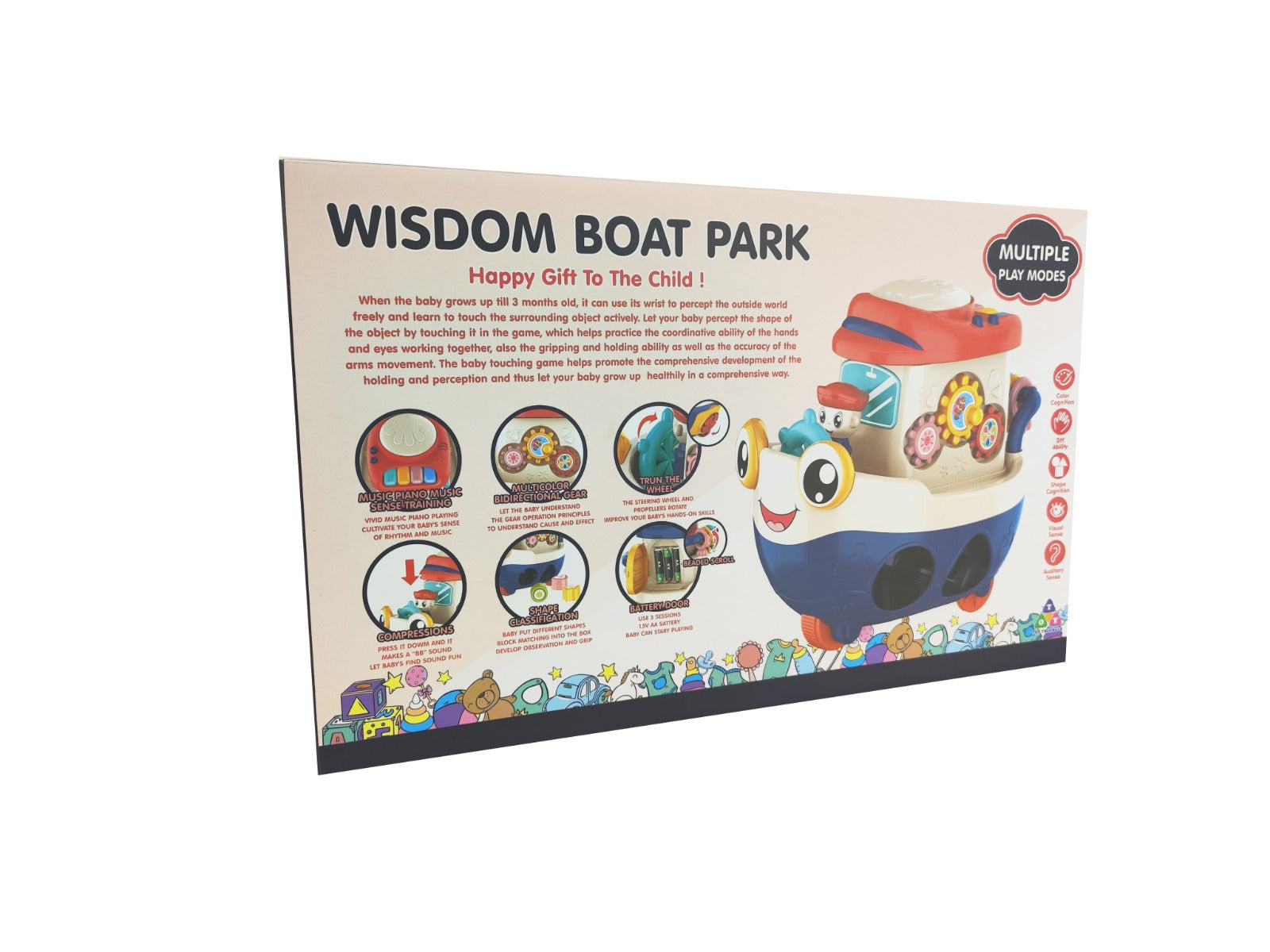 Infant Learning Wisdom Boat Toy Figure