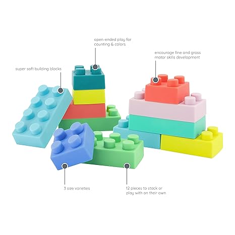 Infantino Textured Building Blocks Set