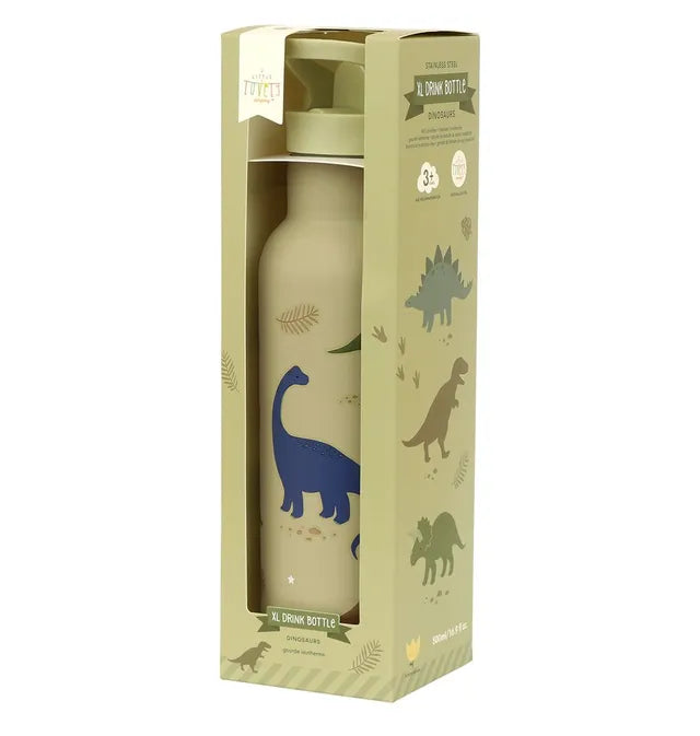 Insulated Dinosaur Print Kids Water Bottle