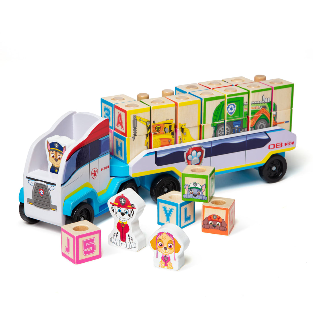 Interactive Alphabet Block and Trailer Layout