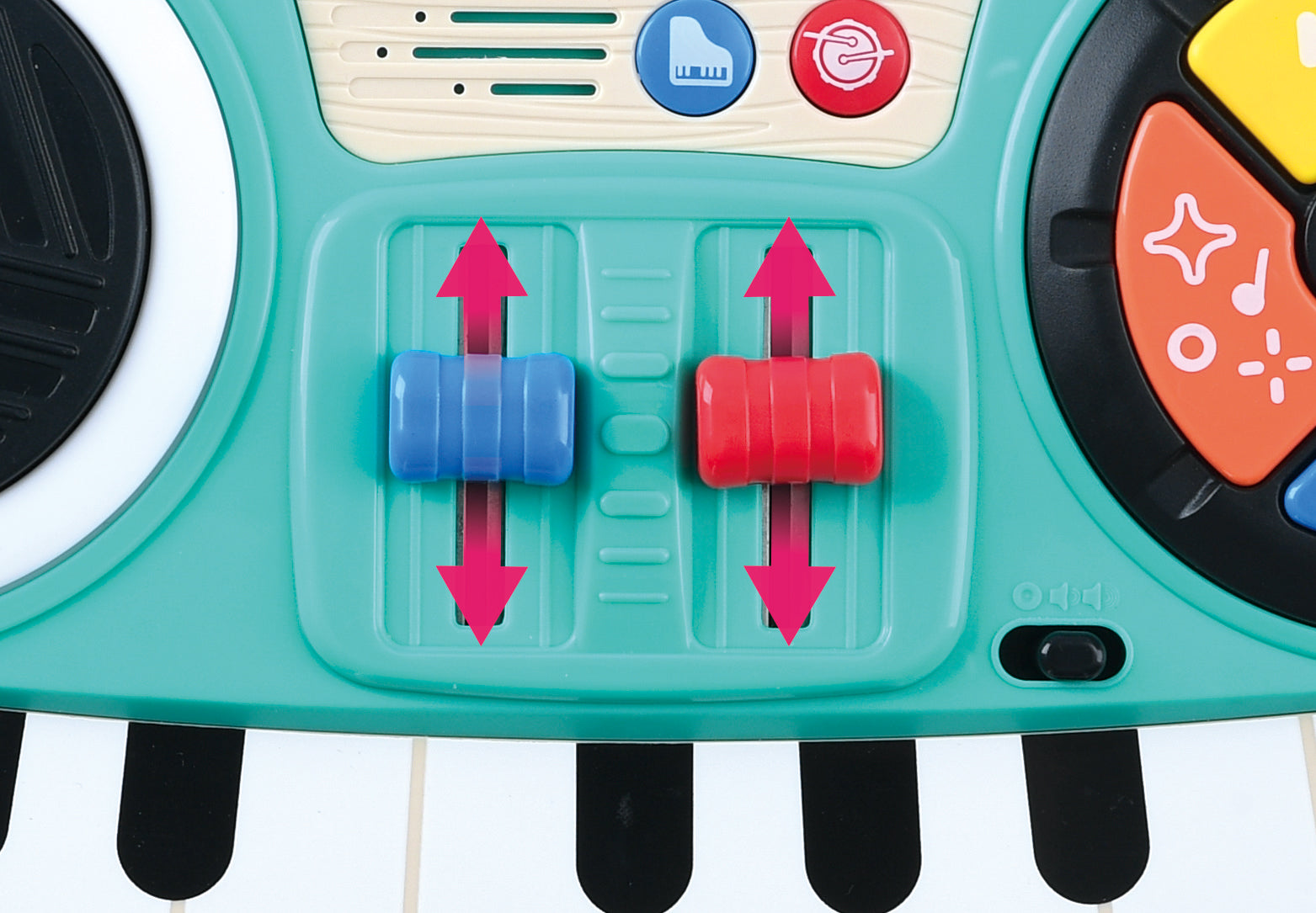 Interactive DJ Mixer Music Toy Layout