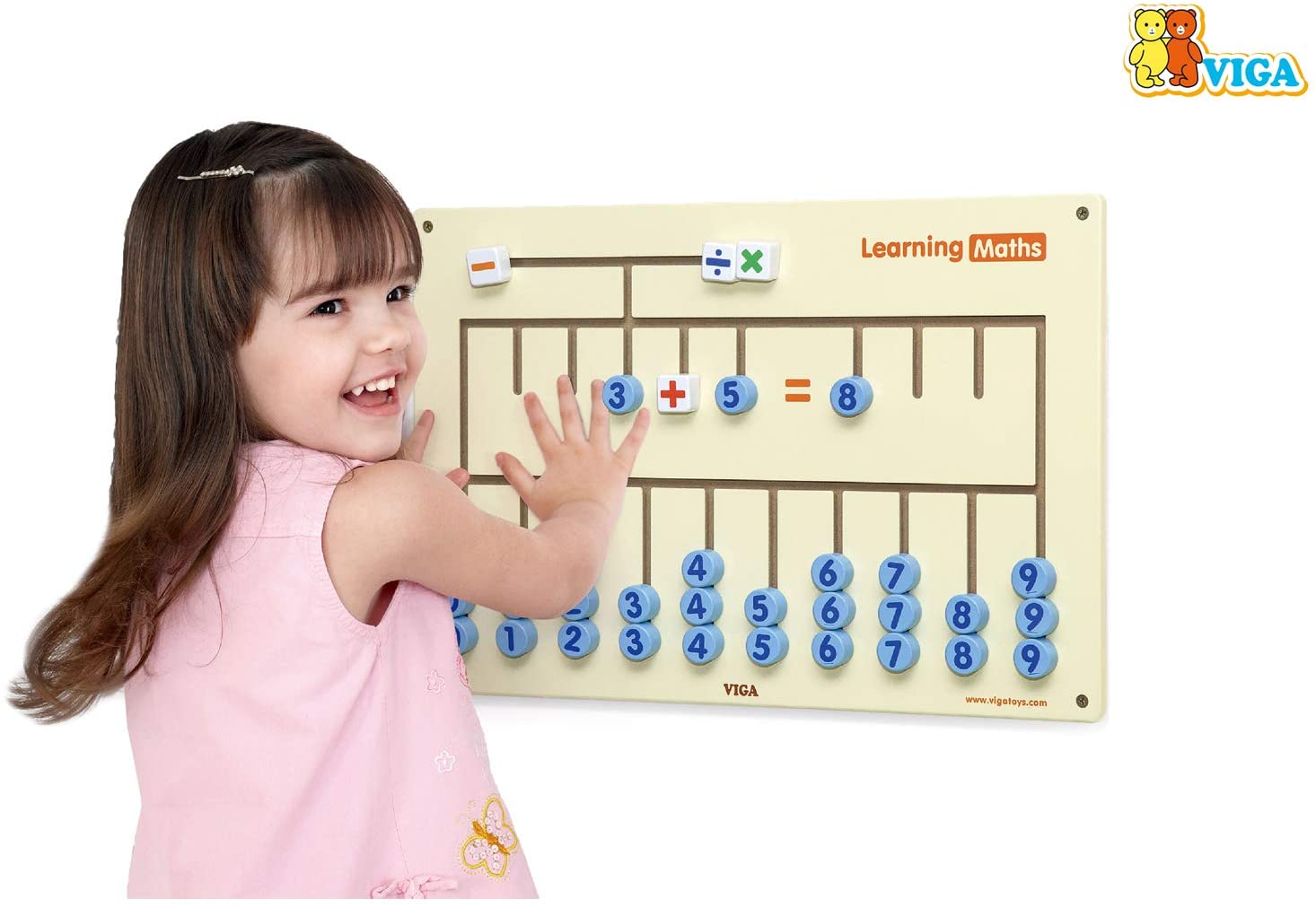 Interactive Math Operations Wall Panel