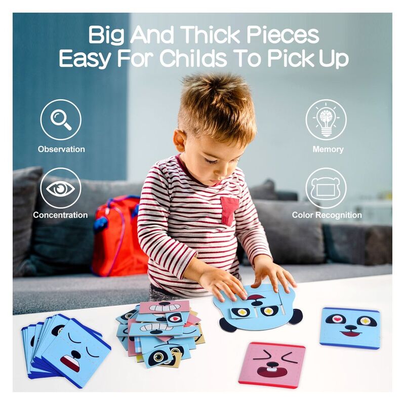 Interactive Panda Juniors Face Blocks