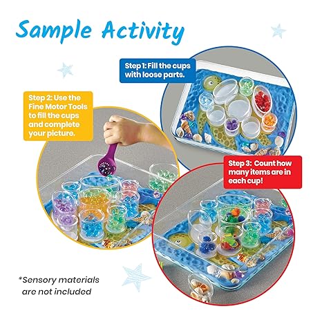 Interactive Sensory Tray Activity Layout