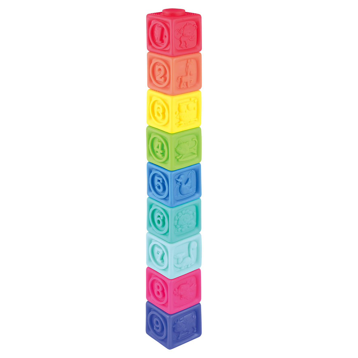 Interactive Stacking Blocks Toy Layout