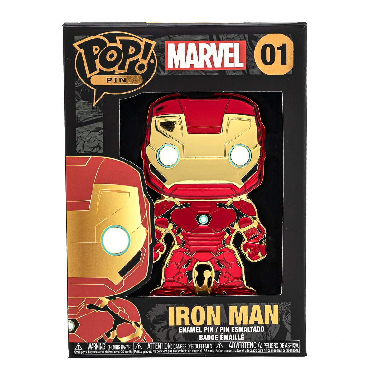 Iron Man enamel pin badge