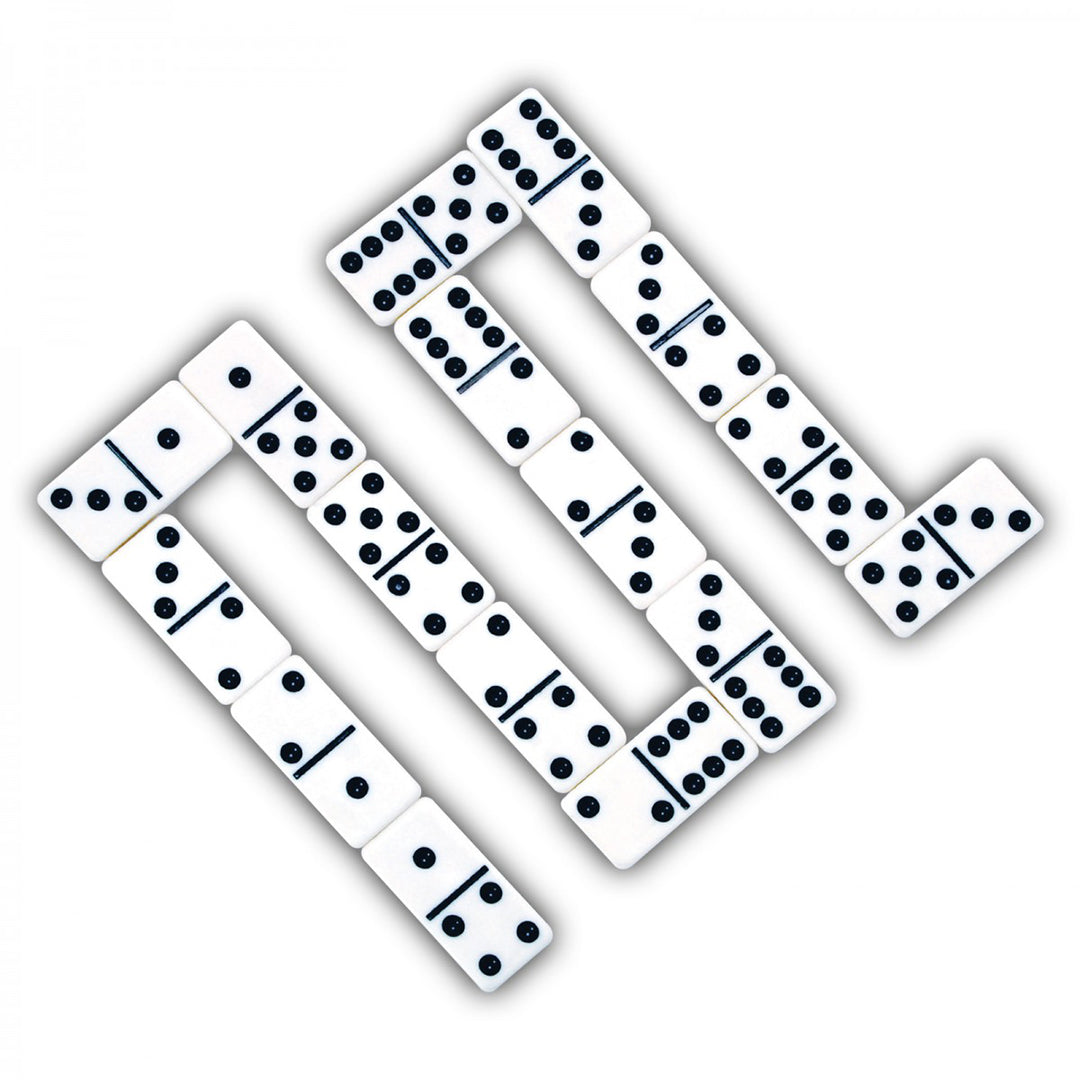 Ivory Style Double 6 Dominoes