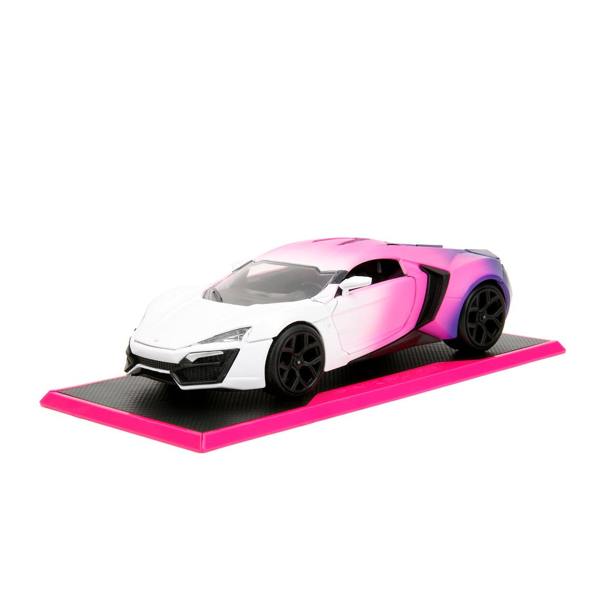 Jada Pink Slips Lykan Hypersport White Pink and Purple 1:24 Car Jada Yallatoys