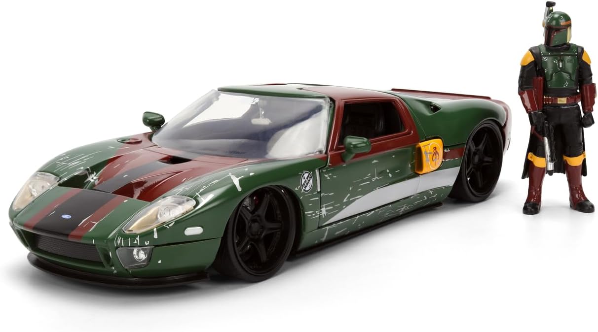 سيارة معدنية بمقياس 1:24 من جادا توييز، حرب النجوم، بوبا فيت، فورد GT 2005