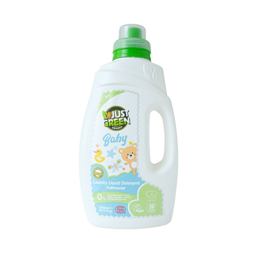 Just Green Organic Baby Laundry Liquid 1500ml Just Green Organic Yallatoys