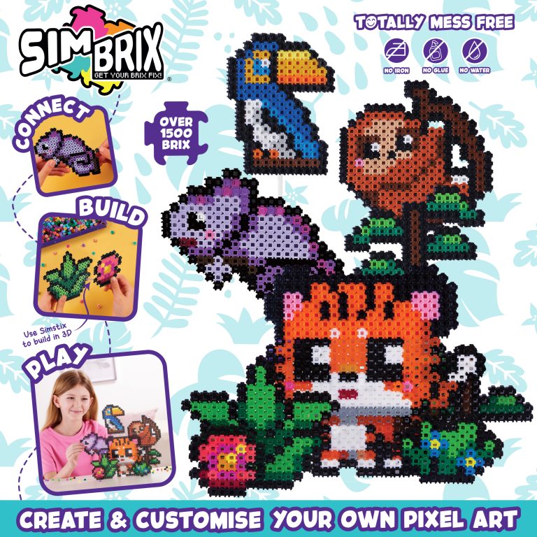 Jungle Theme Pixel Art Bricks