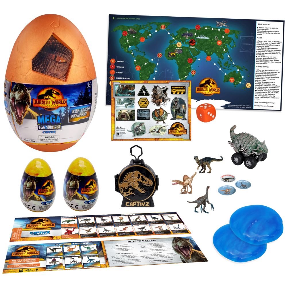 Jurassic World Captivz Dominion mega egg surprise toy