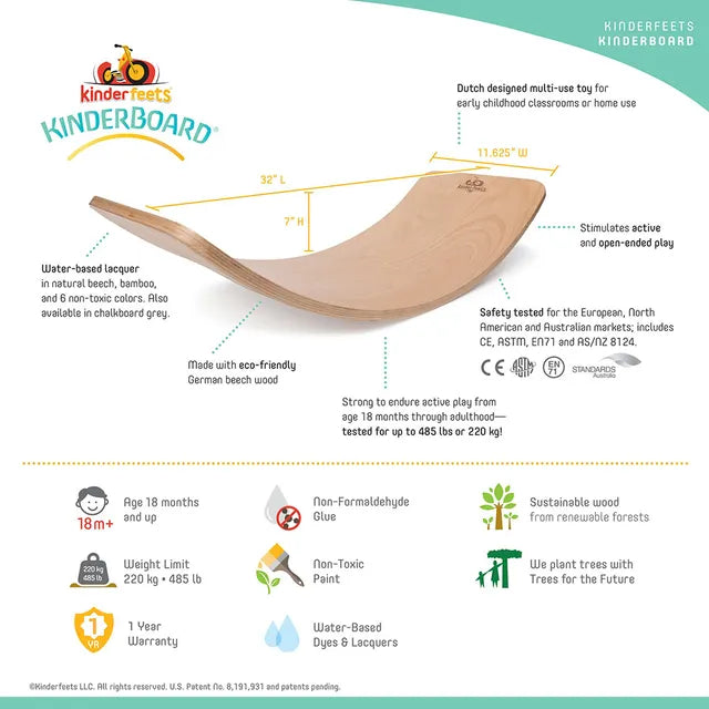 Kinderfeets Kinderboard Natural Kinderfeets Yallatoys