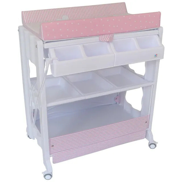 The Kiddoz Changing Table with Bathtub Girl Yallamomz Yallatoys