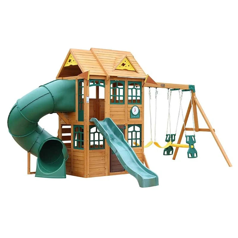 Kidkraft Charleston Lodge Wooden Swing Set
