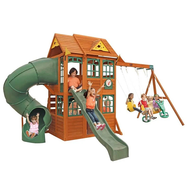 Kidkraft Charleston Lodge Wooden Swing Set
