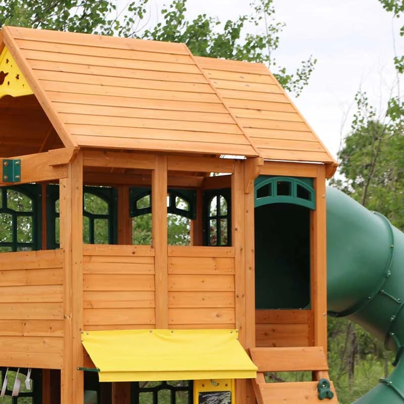 Kidkraft Charleston Lodge Wooden Swing Set
