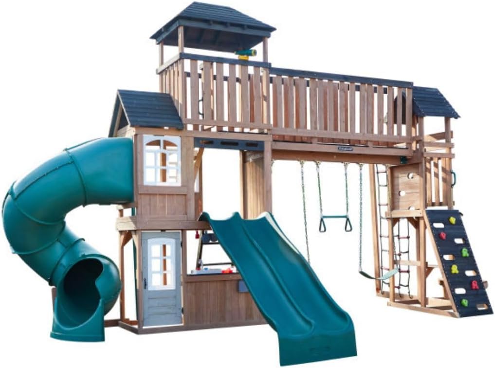 مجموعة ألعاب أرجوحة خشبية Kidkraft Treetop Observatory  