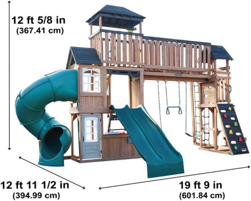 مجموعة ألعاب أرجوحة خشبية Kidkraft Treetop Observatory  