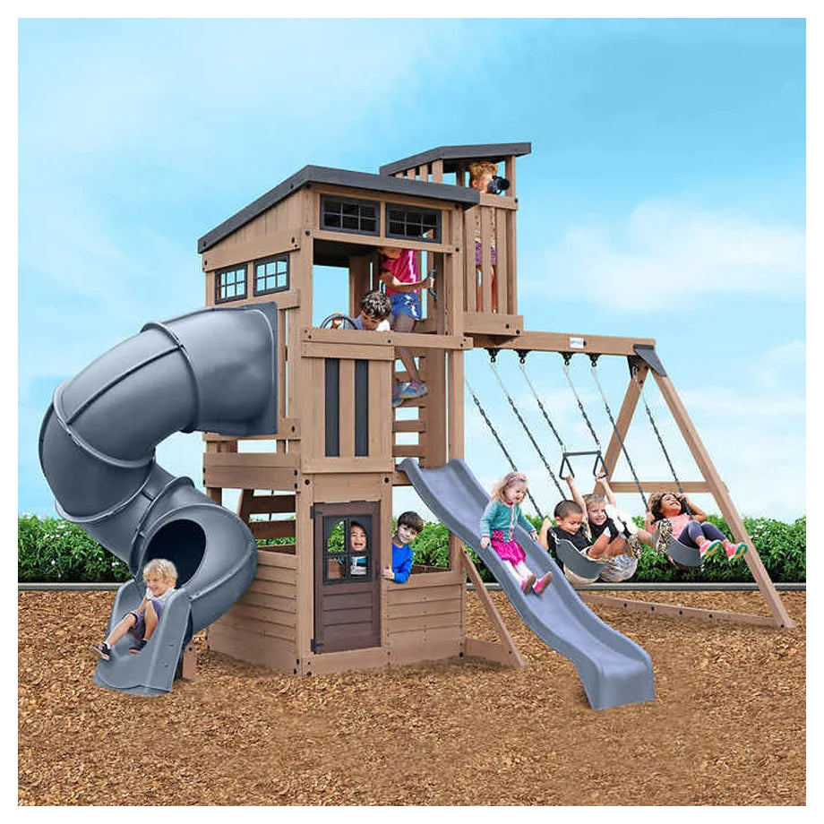 مجموعة ألعاب Kidkraft Skyline Lookout الخارجية