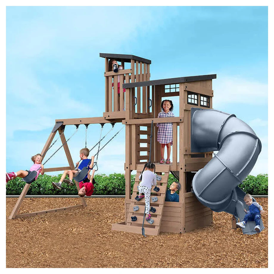 مجموعة ألعاب Kidkraft Skyline Lookout الخارجية