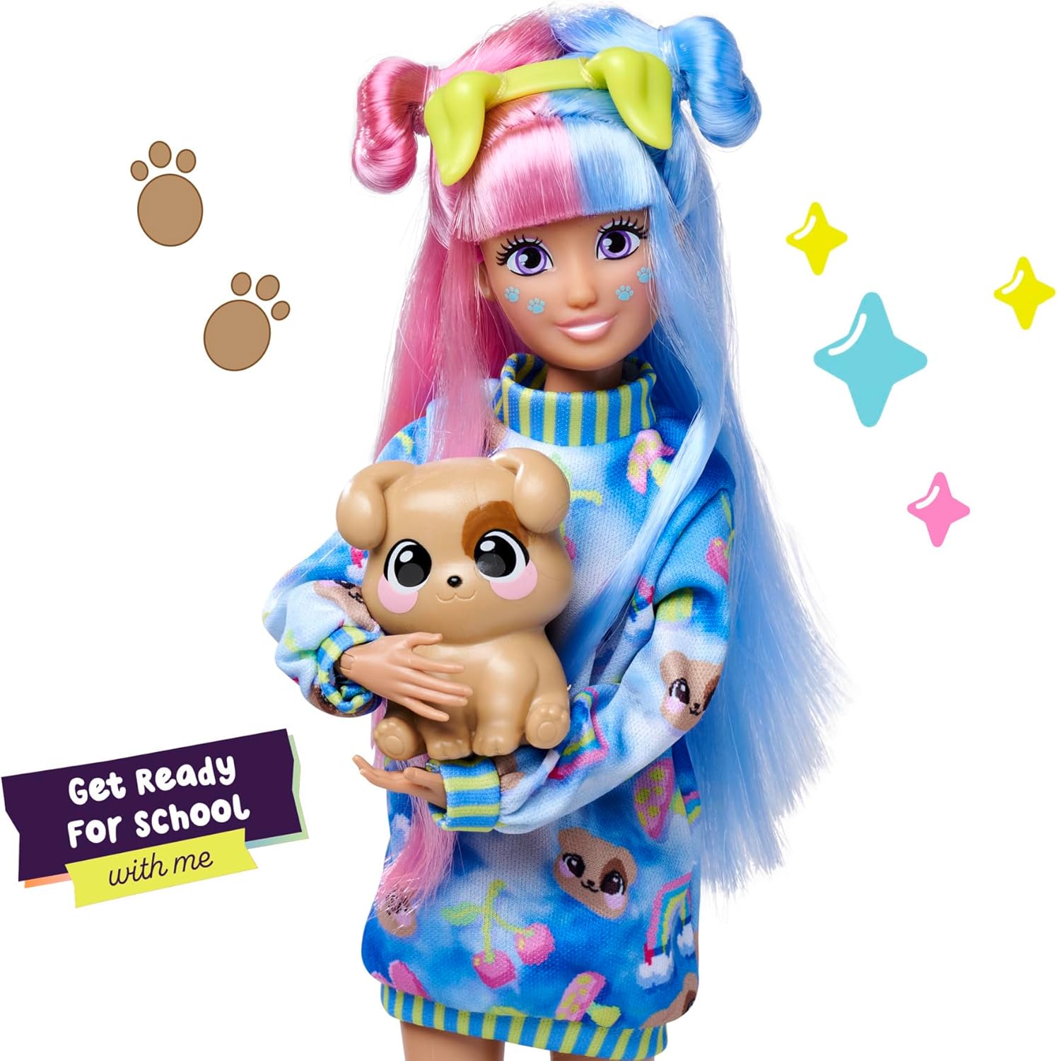 Kawaii Hi Mia Long Hair Fashion Doll with Dog and Accessories Kawaii Hi Yallatoys